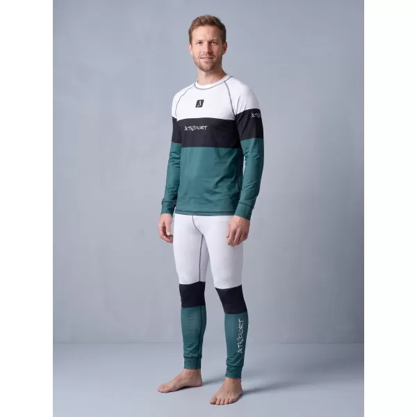  Die funktionelle Thermohosen für Männer Premium ALTISPORT VOJ/ALM051TER02 WEIß -GREEN 