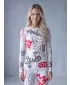 Frauenfunktionales Thermo -T -Shirt mit langen Ärmeln Premium ALTISPORT VOJ/ALW054TER01 GRAU -RED