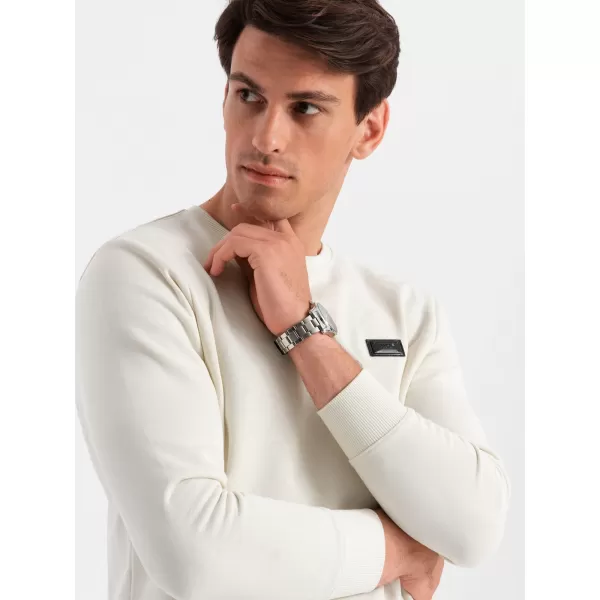  Herren Sweatshirt OMBRE OM-SSNZ-0136 CREME 