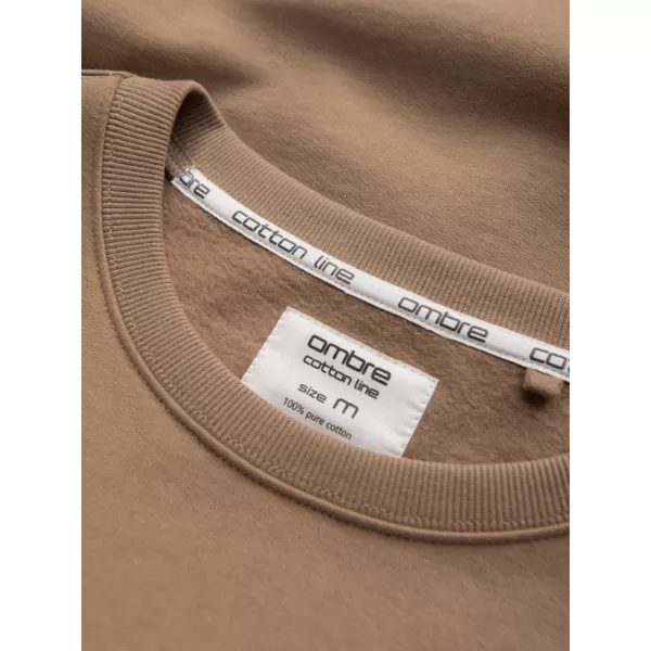  Herren -Sweatshirt OMBRE OM-SSBN-0175 BRAUN 