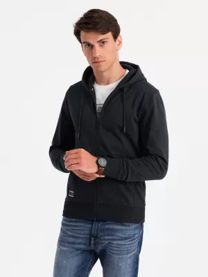 Herren -Sweatshirt OMBRE OM-SSBZ-0160 SCHWARZ