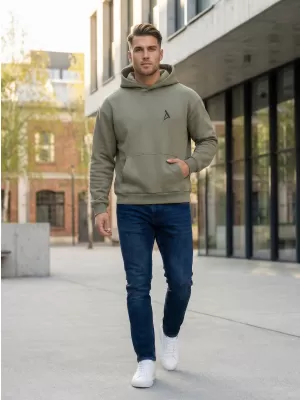 Herren -Sweatshirt ALTISPORT BYB/ALM002BY284 OLIVE
