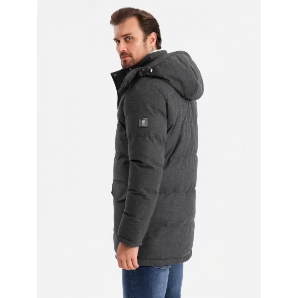  Jacke OMBRE OM-JALJ-0217 SCHWARZE MELANGE 