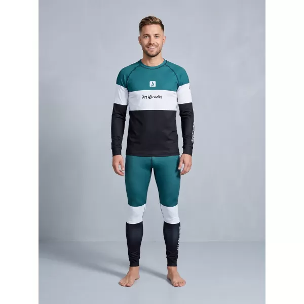  Funktionaler Term T -Shirt von Männern mit Langarmprämie ALTISPORT VOJ/ALM051TER01 KEROSIN/SCHWARZ 