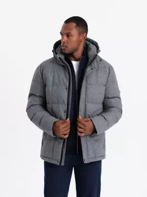 Jacke OMBRE OM-JAHP-0203 GRAU