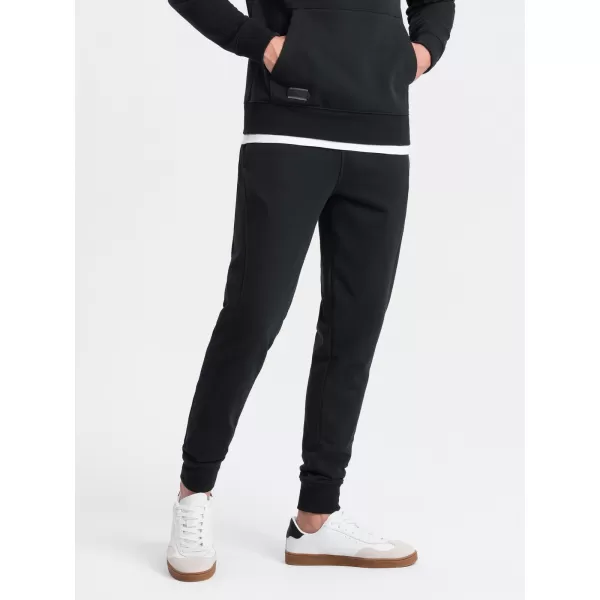  Herren -Traursanzüge OMBRE OM-PABS-0174 SCHWARZ 