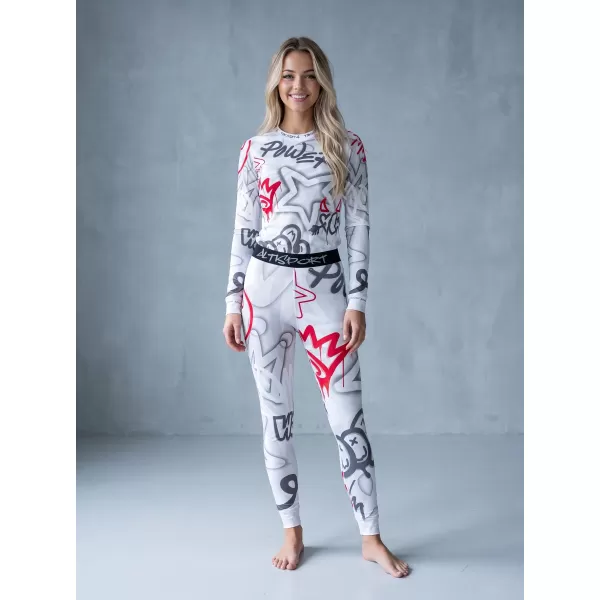  Frauenfunktionelle Thermohosen Prämie ALTISPORT VOJ/ALW054TER02 GRAU -RED 