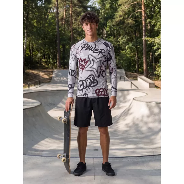  Funktionaler Term T -Shirt von Männern mit Langarmprämie ALTISPORT VOJ/ALM054TER01 DUNKELGRAU 
