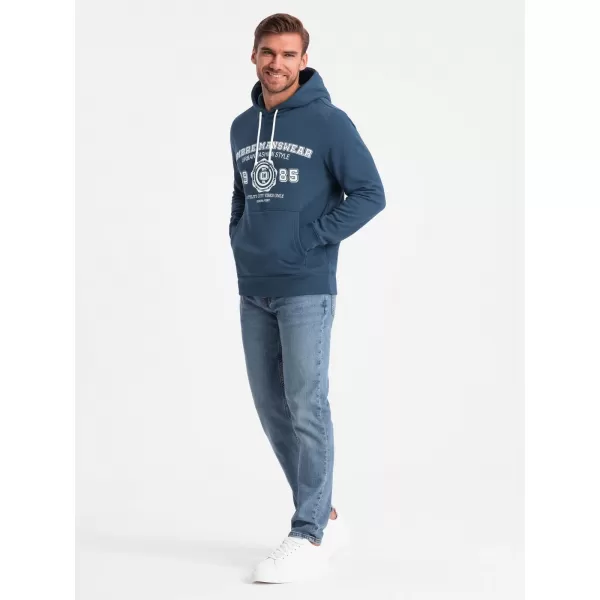  Herren -Sweatshirt OMBRE OM-SSPS-0143 MARINEBLAU 