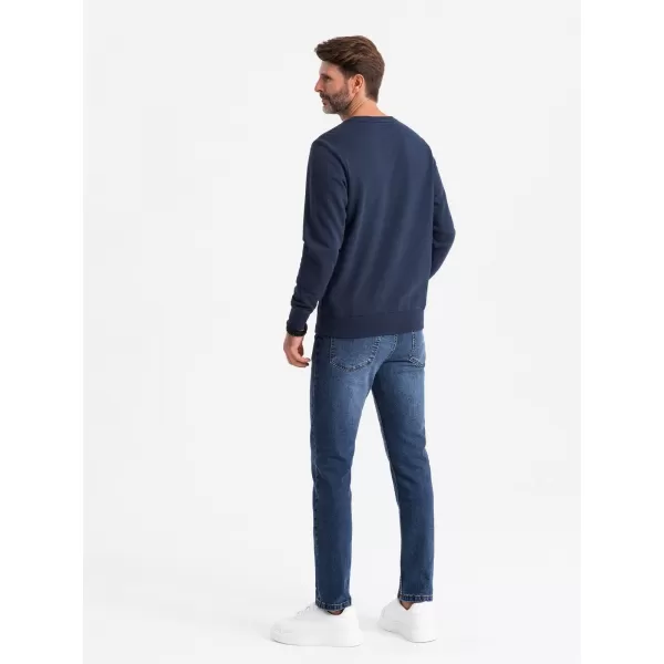  Herren Sweatshirt OMBRE OM-SSNZ-0134 MARINEBLAU 