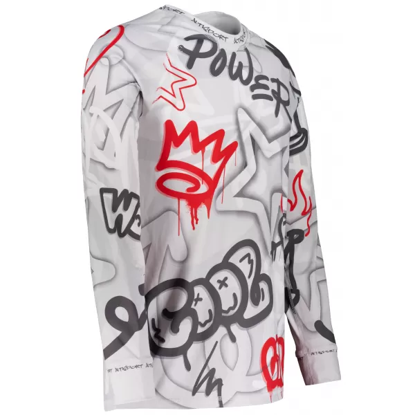  Funktionaler Term T -Shirt von Männern mit Langarmprämie ALTISPORT VOJ/ALM054TER01 GRAU -RED 