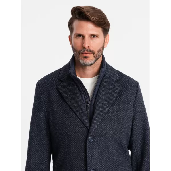  Männlicher Mantel OMBRE OM-COWC-0121 MARINEBLAU 