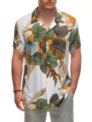 Hemd OMBRE OM-SHPS-0113 WEIß/CREME