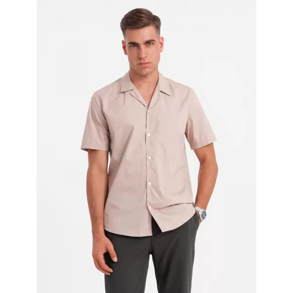  Hemd OMBRE OM-SHSS-0168 HELLBRAUN 