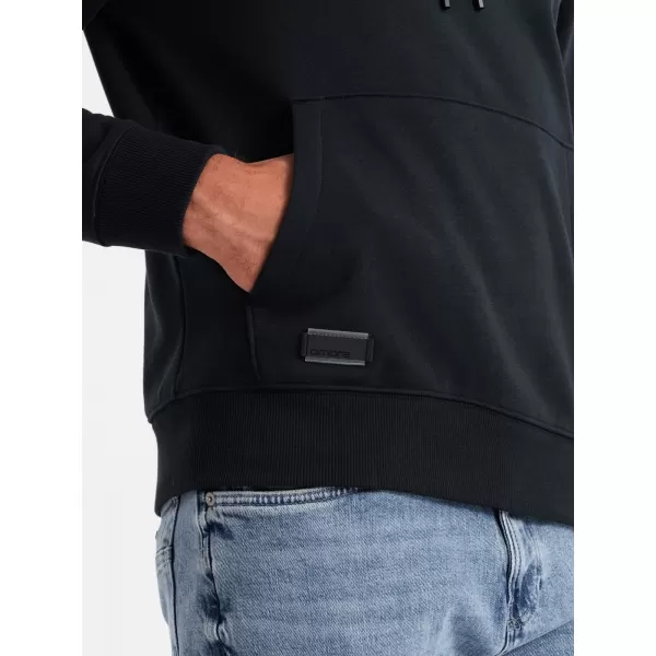  Herren -Sweatshirt OMBRE OM-SSBN-0161 SCHWARZ 