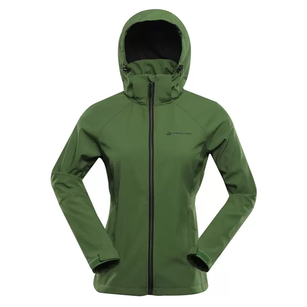  Frauen -Softshelljacke für Frauen ALPINE PRO HOORA LJCD590 GRÜN 
