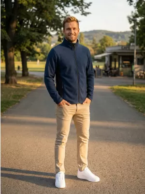 Herren Fleece Sweatshirt ALTISPORT NoPrint NP/ALM725 MEERESBLAU