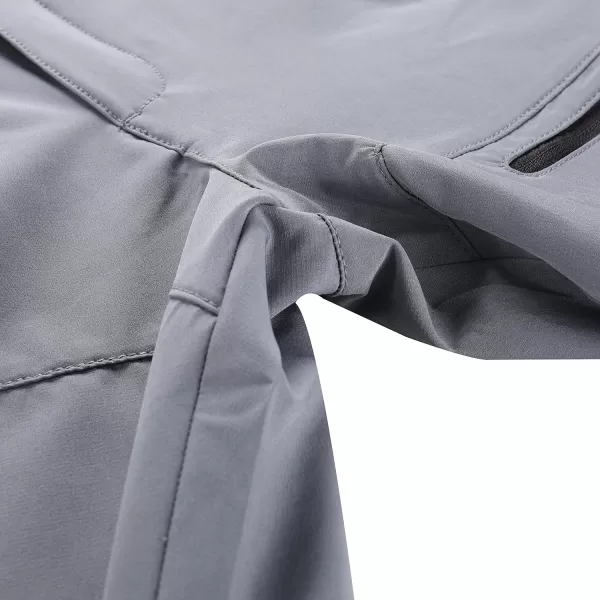  Herren -Softshell -Shorts ALPINE PRO BAK MPAC711 GRAU 