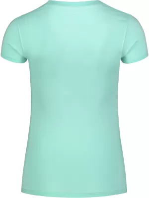 Damen-T-Shirt aus Baumwolle NORDBLANC STICKER NBFLT8146 HELLGRÜN