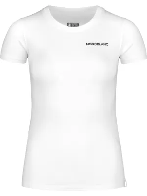 Damen-T-Shirt aus Baumwolle NORDBLANC WINDOWS NBFLT8145 WEIß