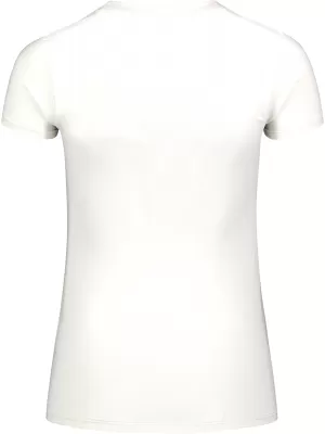 Damen-T-Shirt aus Baumwolle NORDBLANC STICKER NBFLT8146 CREMIG WEIß