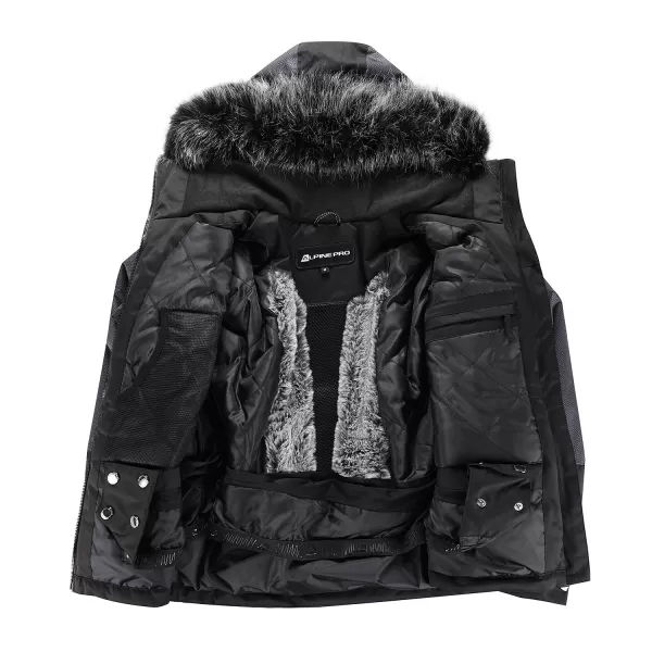  Ladies 'Skijacke ALPINE PRO OLADA LJCB603 SCHWARZ 