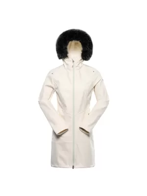 Damenweichschellmantel ALPINE PRO IBORA LCTD208 CREMIG