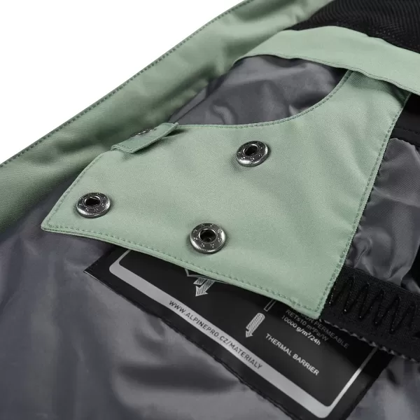  Herren -Skijacke ALPINE PRO OMEQ MJCB644 GRÜN 