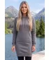 Ladies 'verlängertes Sweatshirt ALTISPORT NoPrint NP/ALW914 STAHL