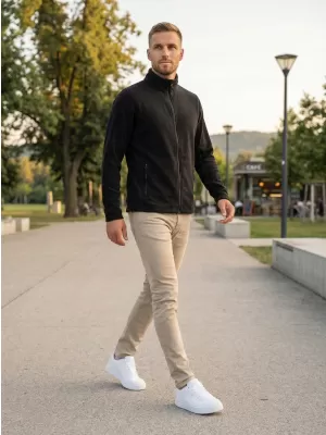 Herren Fleece Sweatshirt ALTISPORT NoPrint NP/ALM725 SCHWARZ