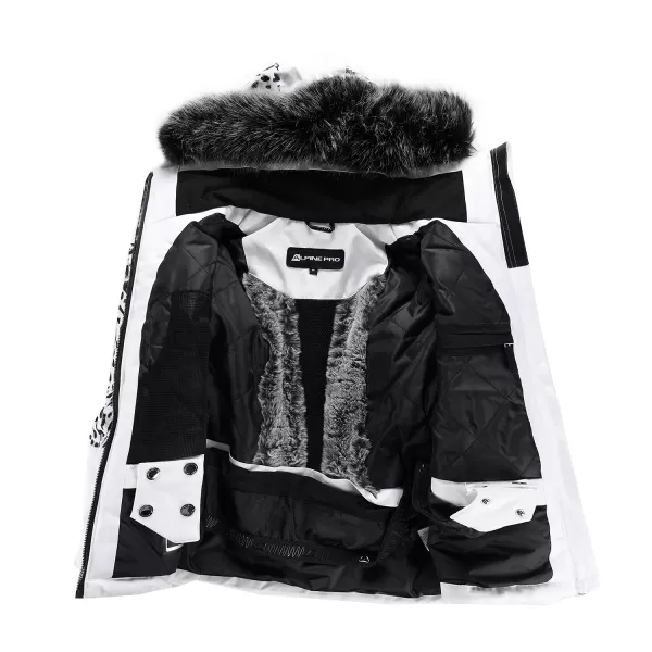 Ladies 'Skijacke ALPINE PRO OLADA LJCB603 WEIß 
