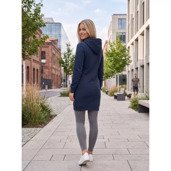  Ladies 'verlängertes Sweatshirt ALTISPORT NoPrint NP/ALW914 MEERESBLAU 