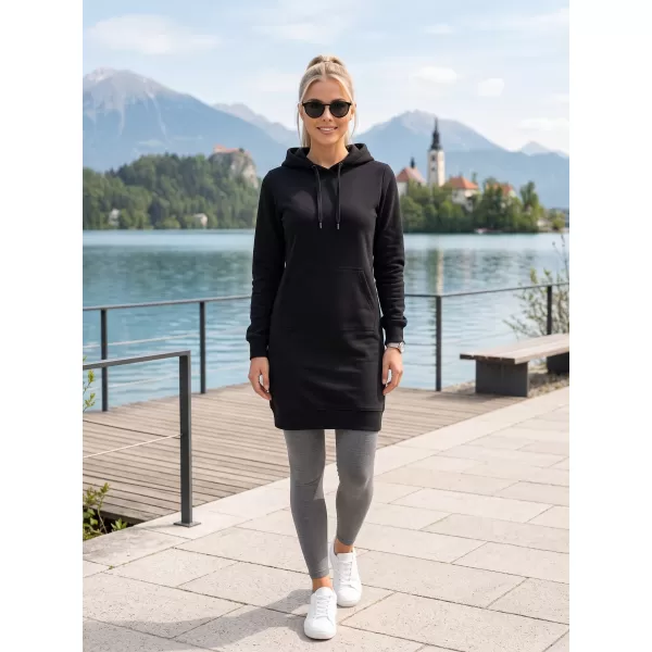  Ladies 'verlängertes Sweatshirt ALTISPORT NoPrint NP/ALW914 SCHWARZ 