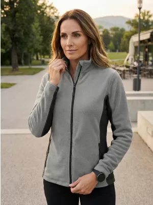 Frauen Fleece Sweatshirt ALTISPORT NoPrint NP/ALW825 HELLGRAU
