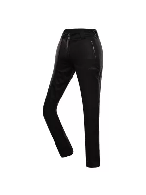 Frauen Ski -Softshellhosen ALPINE PRO UFEDA LPAD674 SCHWARZ