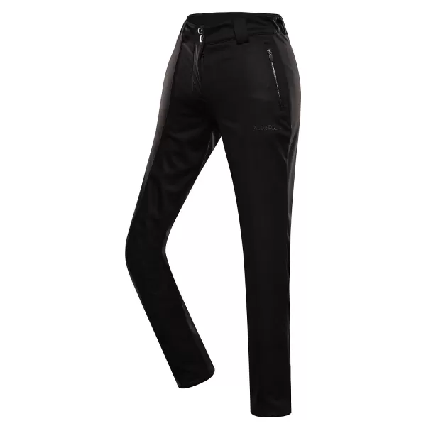  Frauen Ski -Softshellhosen ALPINE PRO UFEDA LPAD674 SCHWARZ 