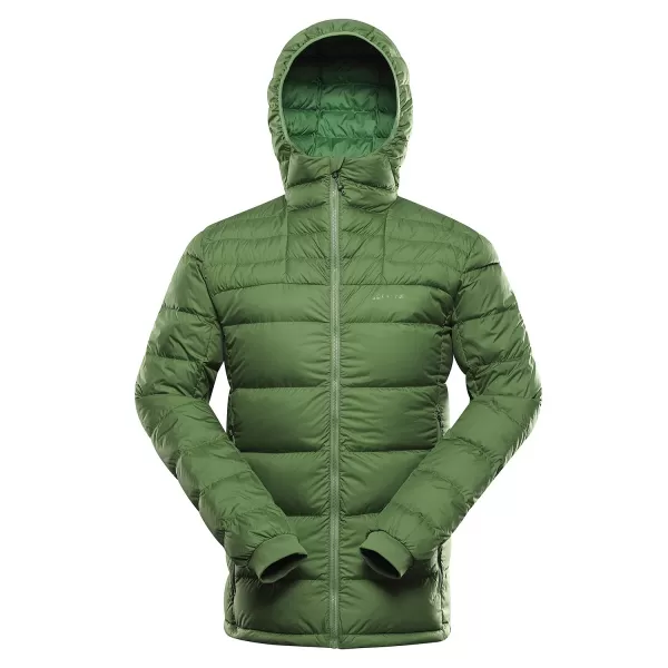  Herren Winterfederjacke ALPINE PRO ROGIT MJCD621 GRÜN 