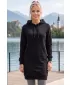 Ladies 'verlängertes Sweatshirt ALTISPORT NoPrint NP/ALW914 SCHWARZ
