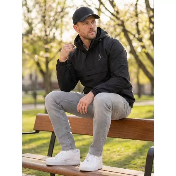  Herrenwindjacke über dem Kopf ALTISPORT BYB/ALM002B3162 SCHWARZ 
