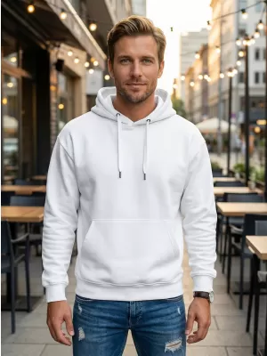 Herren -Sweatshirt ALTISPORT NoPrint NP/ALM024 WEIß