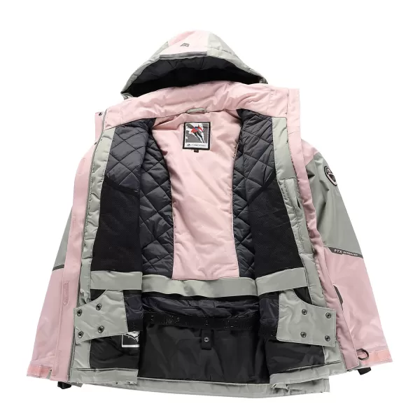  Ladies 'Skijacke ALPINE PRO DEARA LJCD654 GRAU 