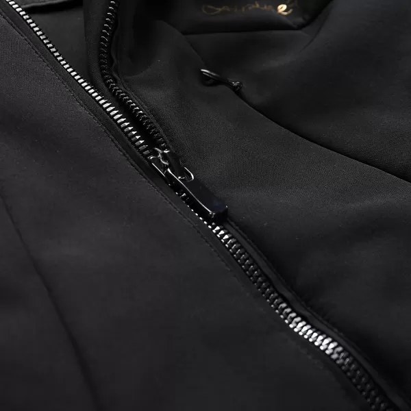  Frauen Ski -Softshelljacke für Frauen ALPINE PRO DOWELA LJCB612 SCHWARZ 