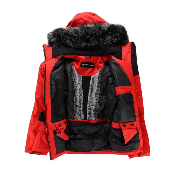  Ladies 'Skijacke ALPINE PRO OLADA LJCB603 OLYMPISCHES ROT 