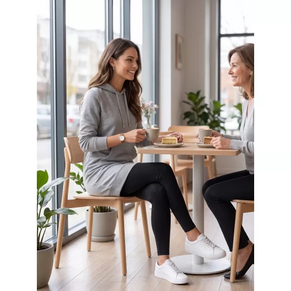  Ladies 'verlängertes Sweatshirt ALTISPORT NoPrint NP/ALW914 DUNKELGRAU 