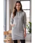 Ladies 'verlängertes Sweatshirt ALTISPORT NoPrint NP/ALW914 DUNKELGRAU