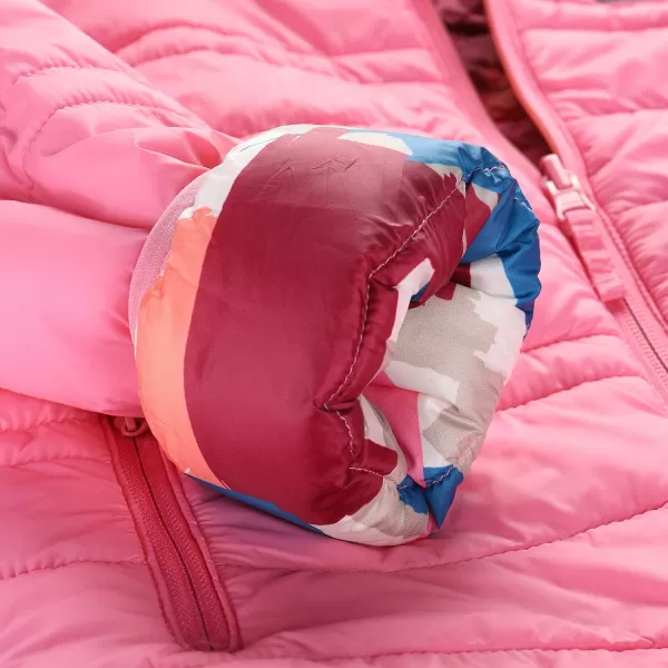  Doppelseitige Hi-Thherm-Jacke von Kindern ALPINE PRO DOUWO KJCD336 ROSA 