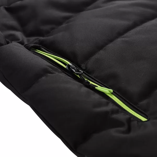  Herrenfeder Skijacke ALPINE PRO FEEDR MJCB638 SCHWARZ 