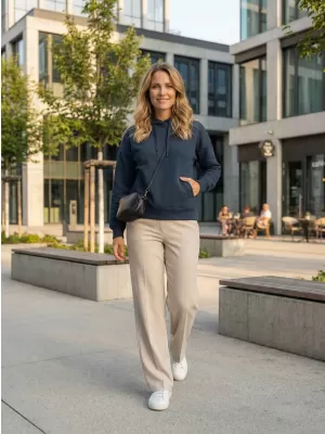 Damen Sweatshirt ALTISPORT NoPrint NP/ALW124 MEERESBLAU