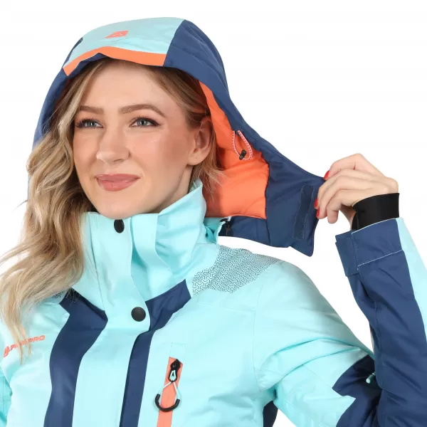  Ladies 'Skijacke ALPINE PRO DEARA LJCD654 BLAU 