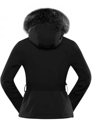 Frauen Ski -Softshelljacke für Frauen ALPINE PRO DOWELA LJCB612 SCHWARZ